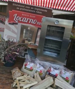 2-L Home & Garden XL Rookoven - RVS - 80x40x28 Cm - 3 Etages -Barbecue Benodigdheden 1009x1200