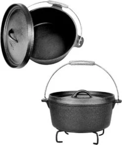 EL Fuego Dutch Oven Set Gietijzer 7-delig -Barbecue Benodigdheden 1010x1200 1