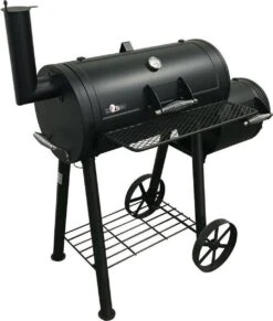 Fire Beam Houtskool Barbecue - Grilloppervlak (LxB) 35 X 66 Cm - Smoker - Zwart -Barbecue Benodigdheden 1018x1200