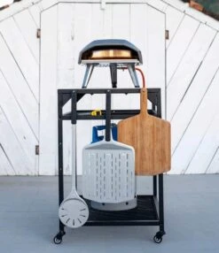 Ooni - Tafel - Medium - Pizza Tafel - 60x80x 90cm - RVS - Zwart -Barbecue Benodigdheden 1035x1200