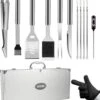 BBQ Accesoires Set Met Thermometer, Handschoenen, Bbq Tang, Bbq Borstel Van Zedar -Barbecue Benodigdheden 1049x1200 2
