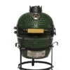 Patton Kamado Keramische Houtskoolbarbecue - 13" - Grilloppervlak Ø 28 Cm - Inclusief Heatdeflector - Groen -Barbecue Benodigdheden 1051x1200