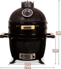 Patton Kamado 15" - Keramisch - Tafel Model - Premium Black - Medium - Zwart 37 Patton Kamado 15" - Keramisch - Tafel Model - Premium Black - Medium - Zwart -Barbecue Benodigdheden 1055x1200