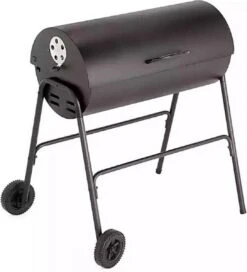 BBQ XL Houtskoolbarbecue - Cilindervorm - Grilloppervlak (LxB) 71 X 35 Cm - Zwart -Barbecue Benodigdheden 1089x1200