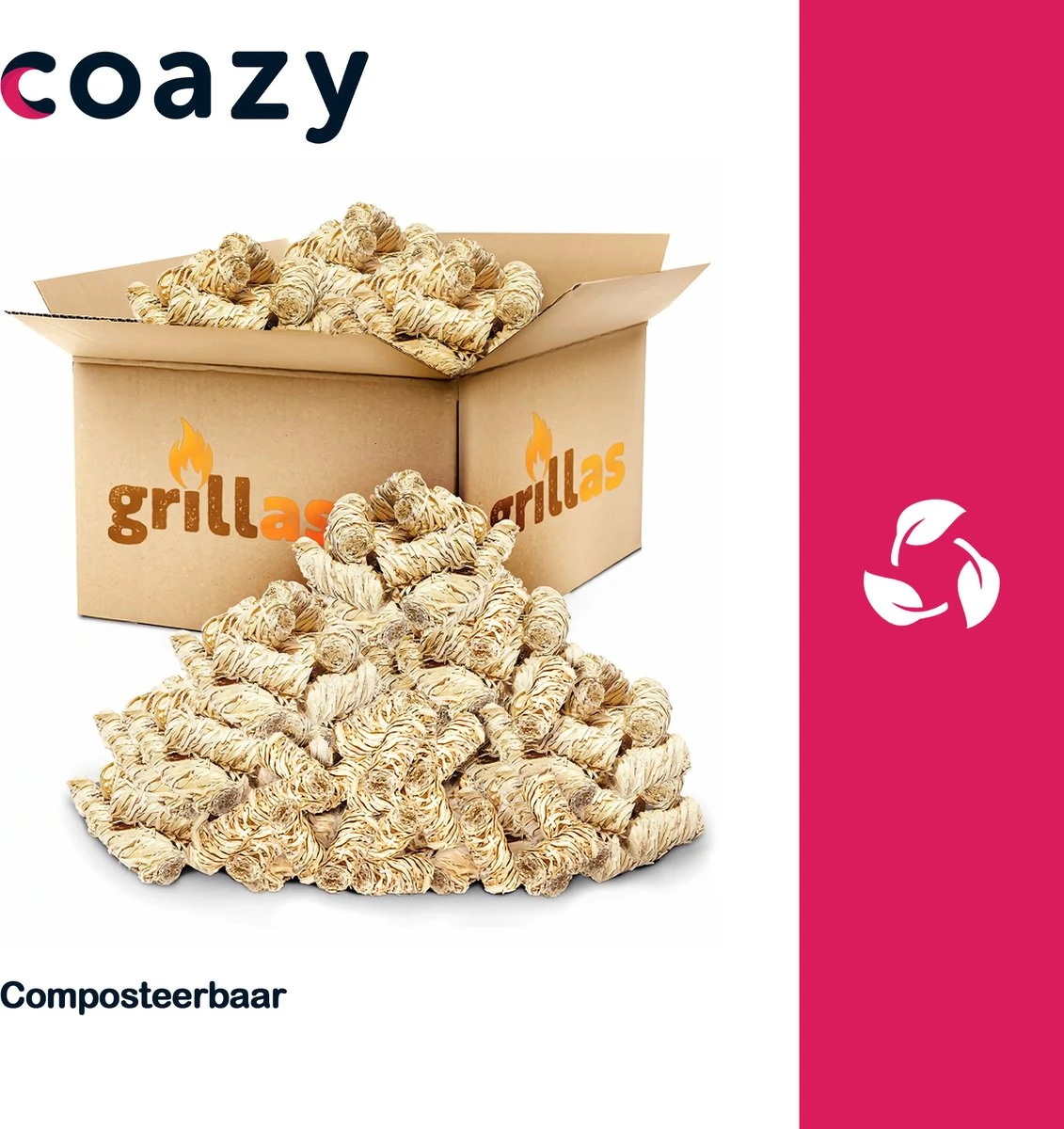 Aanmaakkrullen Voor BBQ Of Kachel | 3kg ECO FSC Gecertificeerd Aanmaakhout Barbecue - Biologisch En Duurzaam Aanmaakwokkels - Houtwol Wokkels - Barbeque Aansteker - Aanmaakblokjes - Accessoires - Ongeveer 240 Krullen 4 Aanmaakkrullen Voor BBQ Of Kachel | 3kg ECO FSC Gecertificeerd Aanmaakhout Barbecue - Biologisch En Duurzaam Aanmaakwokkels - Houtwol Wokkels - Barbeque Aansteker - Aanmaakblokjes - Accessoires - Ongeveer 240 Krullen - Afbeelding 2