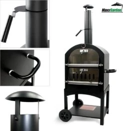 MaxxGarden Pizza Oven - Smoker Barbecue Op Hout, Houtskool Of Pellets - 45 X 65 X 158cm -Barbecue Benodigdheden 1137x1200 2