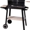 Verrijdbare Barbecue – Houtskool/Briketten - Verstelbare Grillplaat – Houten Tafel – Winscherm – Gewicht 5.9kg 1 Verrijdbare Barbecue – Houtskool/Briketten - Verstelbare Grillplaat – Houten Tafel – Winscherm – Gewicht 5.9kg -Barbecue Benodigdheden 1142x1200
