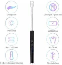 Merkloos BBQ Aansteker Oplaadbaar Met Usb Kabel - Elektrische Keuken Aansteker - Flexibele Aansteker - Zwart 14 Merkloos BBQ Aansteker Oplaadbaar Met Usb Kabel - Elektrische Keuken Aansteker - Flexibele Aansteker - Zwart -Barbecue Benodigdheden 1155x1200 1