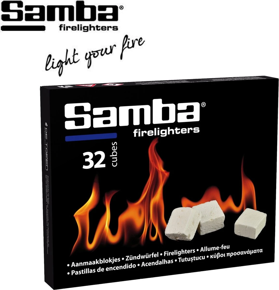 Samba Aanmaakblokjes Wit - Kerosine - 896 Stuks - Omdoos 4 Samba Aanmaakblokjes Wit - Kerosine - 896 Stuks - Omdoos - Afbeelding 2