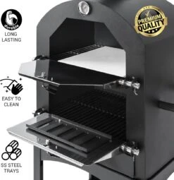 MaxxGarden Pizza Oven - Smoker Barbecue Op Hout, Houtskool Of Pellets - 45 X 65 X 158cm -Barbecue Benodigdheden 1162x1200 1