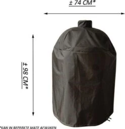 Merkloos Kamado BBQ Medium Beschermhoes Cover Tot 21" Inch - Zwart - O.a. Patton, Big Green Egg, Grill Guru, Black Bastard -Barbecue Benodigdheden 1163x1200 2