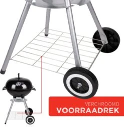 BBQ Collection Houtskoolbarbecue - Kogelbarbecue 45 X 60 Centimeter - Ronde Barbecue - Barbecue Op Wielen - Zwart - Metaal -Barbecue Benodigdheden 1169x1200 1