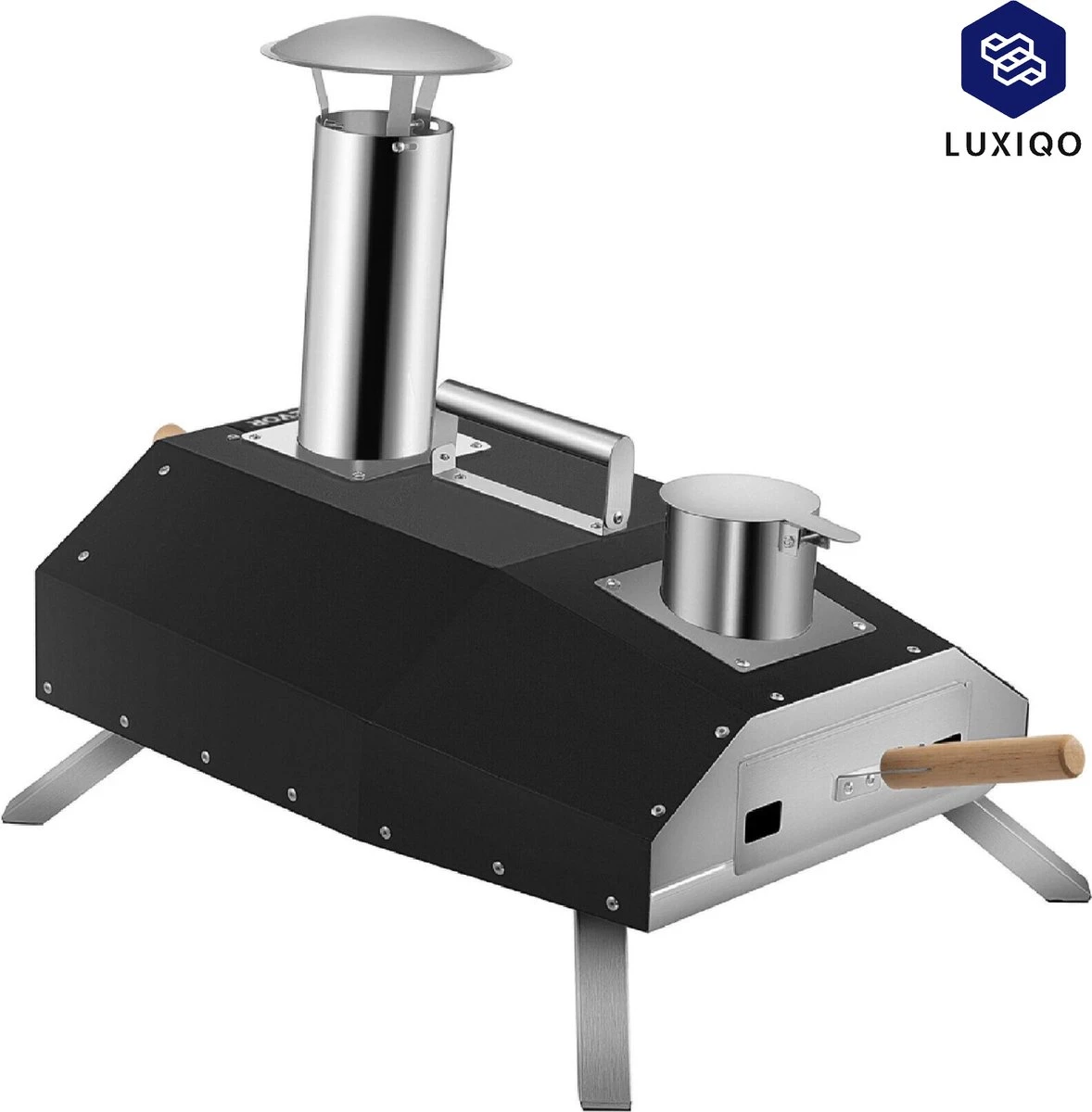 Vevor® Pizza Oven - Professionele Pizza Oven - Buitenkeuken - Pizza Gourmet - Barbecue - RVS - Tot 600°C - Met Draagtas 4 Vevor® Pizza Oven - Professionele Pizza Oven - Buitenkeuken - Pizza Gourmet - Barbecue - RVS - Tot 600°C - Met Draagtas - Afbeelding 2