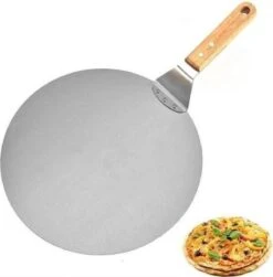 Luxe Pizzaschep Voor Verse Pizza - Extra Groot - RVS 30CM - Grote Pizza Schep Voor Oven Of BBQ Barbecue - Hout Handvat - Pizzaspatel Voor Zelfgemaakte Ovenpizza -Barbecue Benodigdheden 1180x1200 2