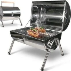 BBQ Collection Houtskoolbarbecue - Cilinder - Chroom 20 BBQ Collection Houtskoolbarbecue - Cilinder - Chroom -Barbecue Benodigdheden 1197x1200 1