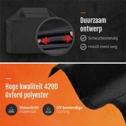 GrillX Barbecue Hoes - 170 X 61 X 117cm - BBQ Hoes Waterdicht - Beschermhoes Inclusief Trekkoord - BBQ Accesoires -Barbecue Benodigdheden 1198x1200 5