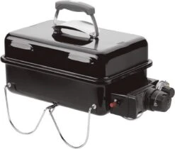 Weber Go-Anywhere Gas Barbecue - 41x26 Cm - Roestvrijstalen Branders - Gasregelkop - Incl. Deksel -Barbecue Benodigdheden 1200x1022