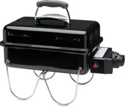 Weber Go-Anywhere Gas Barbecue - 41x26 Cm - Roestvrijstalen Branders - Gasregelkop - Incl. Deksel -Barbecue Benodigdheden 1200x1024