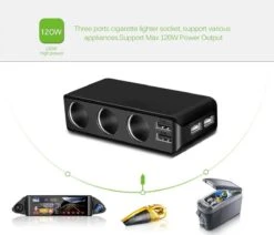 WiseGoods - Premium Auto Sigarettenaansteker Splitter - 4 Poorten USB - Autolader USB - Autolader Splitter - 12V Splitter -Barbecue Benodigdheden 1200x1031 1