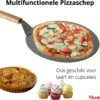 Pizzaschep 30 Cm Voor Oven Of BBQ - Rond - RVS - Met Houten Handvat -Barbecue Benodigdheden 1200x1033 1