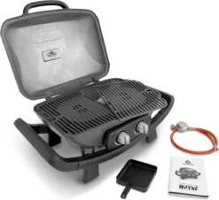 Burnhard Draagbare 2-Branders Gasbarbecue - Afdekhoes - BBQ Wayne -Barbecue Benodigdheden 1200x1099
