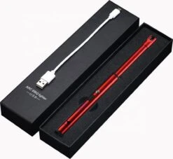 Oplaadbare Lange Dunne Elektrische Aansteker - Duurzame Plasma Aansteker - Inclusief Cadeauverpakking - BBQ – Kaarsen – Rood -Barbecue Benodigdheden 1200x1101