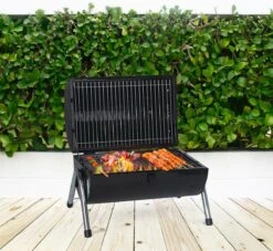 MaxxGarden BBQ - Houtskool Barbecue - Smoker Barbecue - Grilloppervlak (LxB) 38 X 52 Cm - Met Dubbel Grill Vlak - Zwart -Barbecue Benodigdheden 1200x1105 2