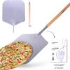 Qualux Pizzaschep Tweedelig – Pizzaschep Voor BBQ – Ophangbaar – Hout/rvs -Barbecue Benodigdheden 1200x1110 2