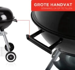 BBQ Collection Houtskoolbarbecue - Kogelbarbecue 45 X 60 Centimeter - Ronde Barbecue - Barbecue Op Wielen - Zwart - Metaal -Barbecue Benodigdheden 1200x1116 3