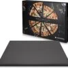 Navaris Pizzasteen XL Voor Oven En Barbecue - Rechthoekige Pizzaplaat 38 X 30 Cm - Inclusief Receptenboek - Keramisch Geglazuurd - Zwart -Barbecue Benodigdheden 1200x1123 1