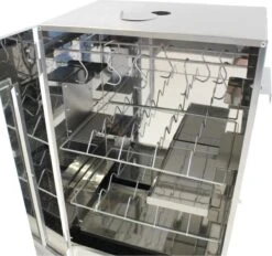 Kynast Exklusiv - Rookoven - Met 3 Etages - Metaal - Grijs -Barbecue Benodigdheden 1200x1129