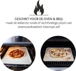 Boska Pizzasteen Deluxe Rechthoek - Voor De Oven - Knapperige Pizza's - 40x32 Cm - BBQ Accessoires 24 Boska Pizzasteen Deluxe Rechthoek - Voor De Oven - Knapperige Pizza's - 40x32 Cm - BBQ Accessoires -Barbecue Benodigdheden 1200x1131