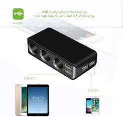 WiseGoods - Premium Auto Sigarettenaansteker Splitter - 4 Poorten USB - Autolader USB - Autolader Splitter - 12V Splitter -Barbecue Benodigdheden 1200x1135 1