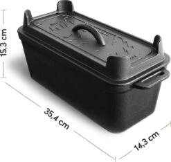 Burnhard Gietijzeren Broodpan 3,5 L - Broodbakvorm -Barbecue Benodigdheden 1200x1136 1