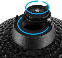 Patton - Kamado 21" - Premium Black - Keramische Barbecue - Incl. Bluetooth Kerntemperatuurmeter - LED Verlichting - Large - Compleet - Zwart -Barbecue Benodigdheden 1200x1137 1