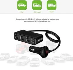 WiseGoods - Premium Auto Sigarettenaansteker Splitter - 4 Poorten USB - Autolader USB - Autolader Splitter - 12V Splitter -Barbecue Benodigdheden 1200x1158 2