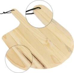 MaxxHome Pizzasteen - BBQ Steen - Maximum Te Verhitten Tot 600 Graden - ⌀33 - Incl. Houten Schep -Barbecue Benodigdheden 1200x1169