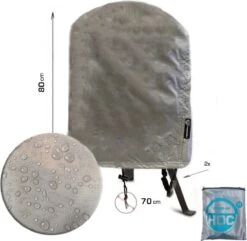 COVER UP HOC Diamond Bbq Hoes Rond - 70x80 Cm - Waterdicht Met Stormbanden En Trekkoord - Geschikt Voor O.a. Kamado, Big Green Egg, Grill Guru, The Bastard, Patton,Weber 15 COVER UP HOC Diamond Bbq Hoes Rond - 70x80 Cm - Waterdicht Met Stormbanden En Trekkoord - Geschikt Voor O.a. Kamado, Big Green Egg, Grill Guru, The Bastard, Patton,Weber -Barbecue Benodigdheden 1200x1170