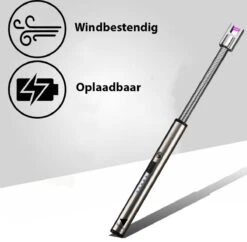 Oplaadbare Lange Elektrische Aansteker Buigbaar - Buigbare Aansteker - Duurzame Plasma Aansteker - Inclusief Cadeauverpakking - BBQ – Kaarsen – Zilver -Barbecue Benodigdheden 1200x1177 1