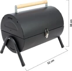 MaxxGarden BBQ - Houtskool Barbecue - Smoker Barbecue - Grilloppervlak (LxB) 38 X 52 Cm - Met Dubbel Grill Vlak - Zwart -Barbecue Benodigdheden 1200x1182 2