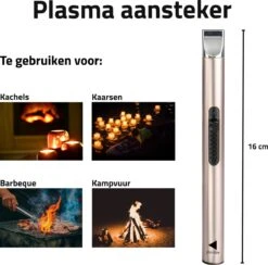 Oplaadbare Lange Elektrische Aansteker - Duurzame Plasma Aansteker - Inclusief Cadeauverpakking - BBQ - Kaarsen - Rose -Barbecue Benodigdheden 1200x1187 5
