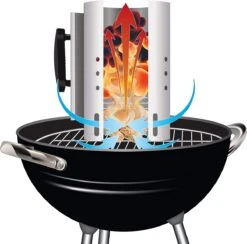 Kolen Starter GROOT - Brikettenstarter Met Veiligheidshandgreep - Snelstarter Voor Barbecue - BBQ Houtskool Starter -Barbecue Benodigdheden 1200x1187 9