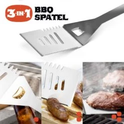 Squago BBQ Accesoires XXL Set Met Schort - Gereedschap - Gereedschapset Tang Borstel Mat -Barbecue Benodigdheden 1200x1198 5