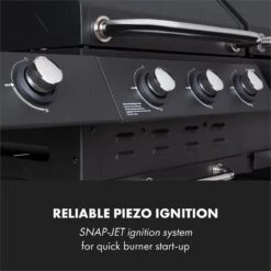 Klarstein Kingsville Double Barbecue - Houtskool- En Gasbarbecue - Smoker BBQ - Inclusief Deksels En Thermometer - Met 2 Roosters - Zwart -Barbecue Benodigdheden 1200x1200 110