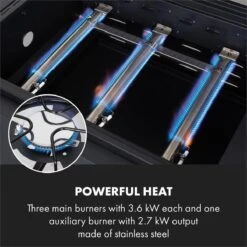 Klarstein Kingsville Double Barbecue - Houtskool- En Gasbarbecue - Smoker BBQ - Inclusief Deksels En Thermometer - Met 2 Roosters - Zwart -Barbecue Benodigdheden 1200x1200 114