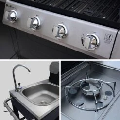 Alice's Garden Gas BBQ D'Artagnan - Zwart - 5 Branders - Buitenkeuken -Barbecue Benodigdheden 1200x1200 116