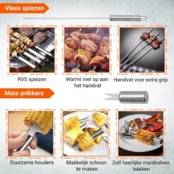 BBQ Accesoires Gereedschapset Koffer Set Tang Borstel Schort Barbecue Dagdeals - Chef Cook BBQ Accessoires Set -Barbecue Benodigdheden 1200x1200 166