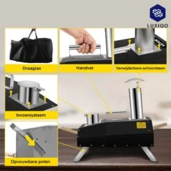 Vevor® Pizza Oven - Professionele Pizza Oven - Buitenkeuken - Pizza Gourmet - Barbecue - RVS - Tot 600°C - Met Draagtas 11 Vevor® Pizza Oven - Professionele Pizza Oven - Buitenkeuken - Pizza Gourmet - Barbecue - RVS - Tot 600°C - Met Draagtas -Barbecue Benodigdheden 1200x1200 178
