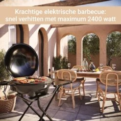 SUNTEC Elektrische BBQ 9493 - Geschikt Voor Buiten Als Tafelbarbecue Of Staande Barbecue - Barbecue Voor Balkon, Terras, Tuin En Camping - Elektrisch Barbecueën Met Max. 2400 Watt - Mobiel Onderstel -Barbecue Benodigdheden 1200x1200 196