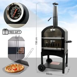 MaxxGarden Pizza Oven - Smoker Barbecue Op Hout, Houtskool Of Pellets - 45 X 65 X 158cm -Barbecue Benodigdheden 1200x1200 208